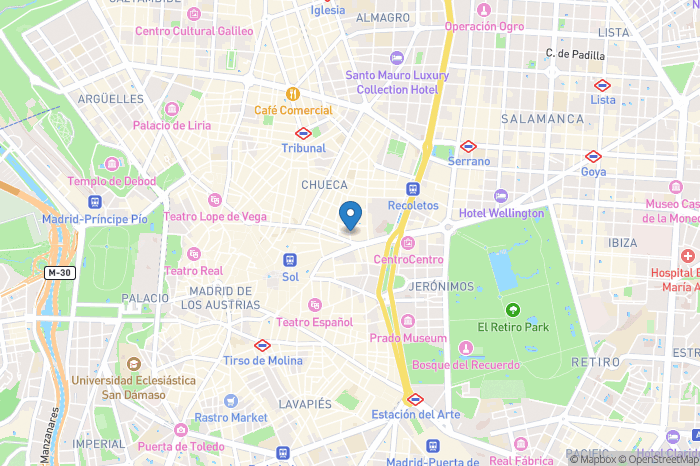 Inhispania Madrid - Open Street Map